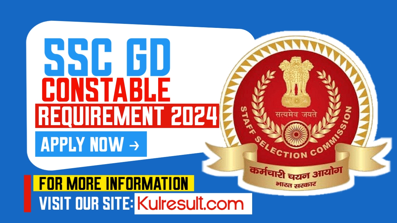 SSC GD Constable Recruitment 2024